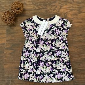 NWT Floral corduroy Mini dress! 3-6 Janie and Jack